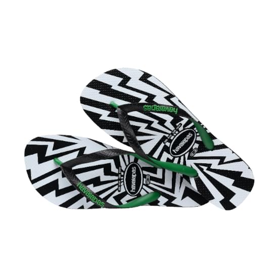 Imagem de Sandália havaianas masculina top crash mix preto/verde 39/40