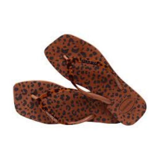 Imagem de Sandália havaianas feminina slim square velvet ferrugem 39/40