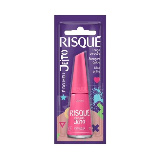 Imagem de Esmalte risque cremoso é do meu jeito esti.rosa 8ml