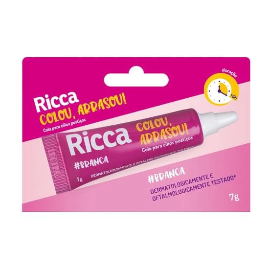 Imagem de Ricca cola p/cilios postiços branca 7g