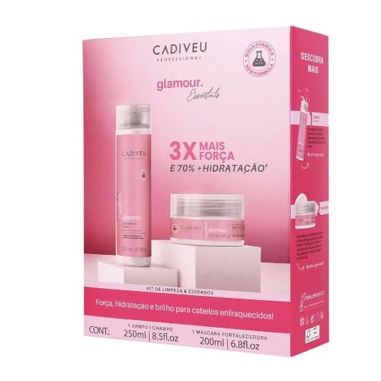 Imagem de Kit shampoo 250ml + máscara de tratamento 200ml cadiveu essentials glamour