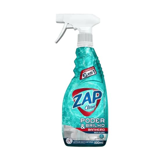 Imagem de Zap clean limpa banheiro sem cloro poder e brilho 500ml