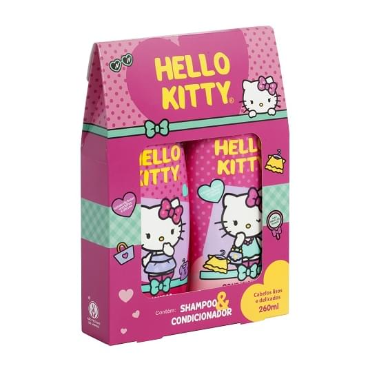 Imagem de Cia da natureza hello kitty kit promocional lisos e delicados 520ml