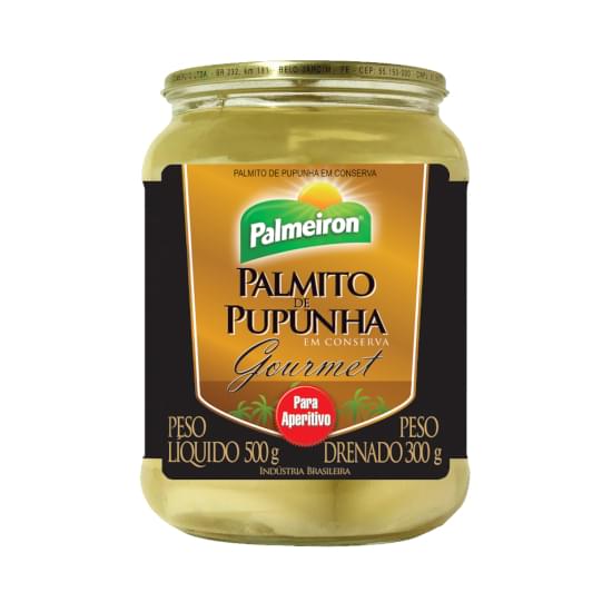 Imagem de Palmito de pupunha gourm palmeiron 300g pote vidro