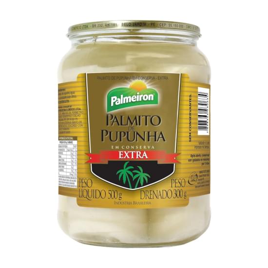 Imagem de Palmito de pupunha extra palmeiron 300g pote vidro