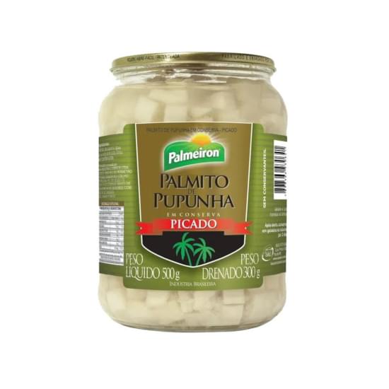 Imagem de Palmito de pupunha picado palmeiron 300g pote vidro