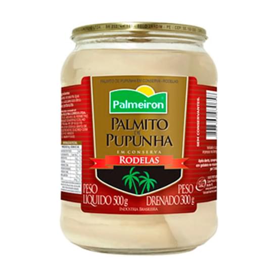 Imagem de Palmito de pupunha rodelas palmeiron 300g pote vidro