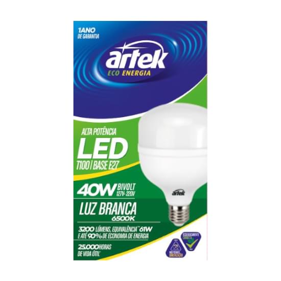 Imagem de Lamp led artek 40w branca bivolt