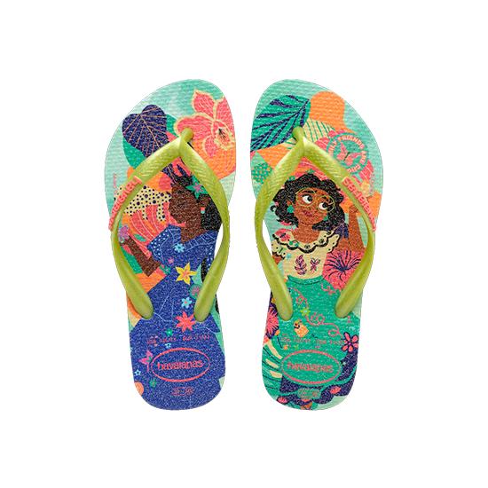 Imagem de Sandalias havaianas kids slim princess verde matcha 23/24