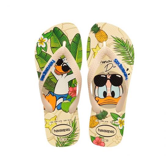 Imagem de Sandálias havaianas masculina top disney classics bege palha 35/36