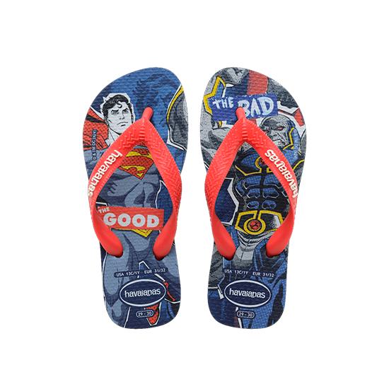 Imagem de Sandália havaianas infantil kids top heróis dc marinho 23/24