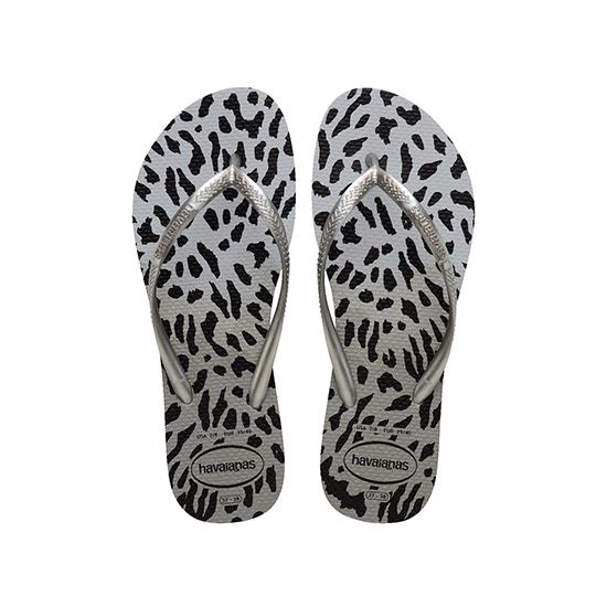 Imagem de Sandália havaianas feminino slim animals cinza/cinza 33/4