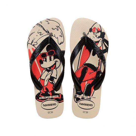 Imagem de Sandalia havaiana masculina top disney bege palha 37/38