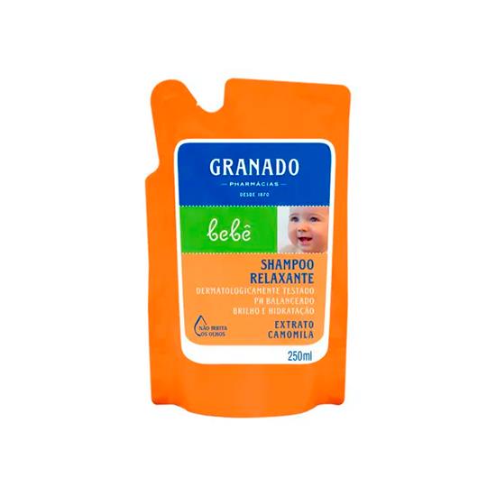 Imagem de Shampoo infantil granado bebê refil camomila 250ml