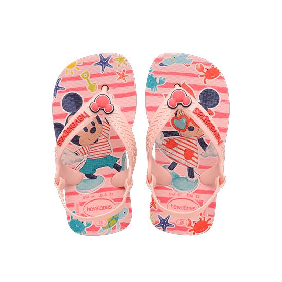 Imagem de Sandália havaianas baby disney classics rosa/vermelho 17/18