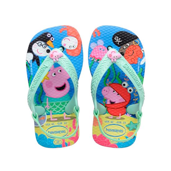 Imagem de Sandália havaianas infantil baby peppa pig azul lavanda 19