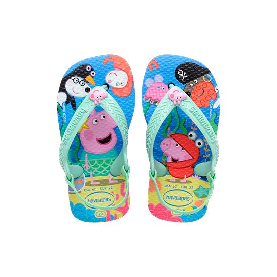 Imagem de Sandália havaianas infantil baby peppa pig azul lavanda 20