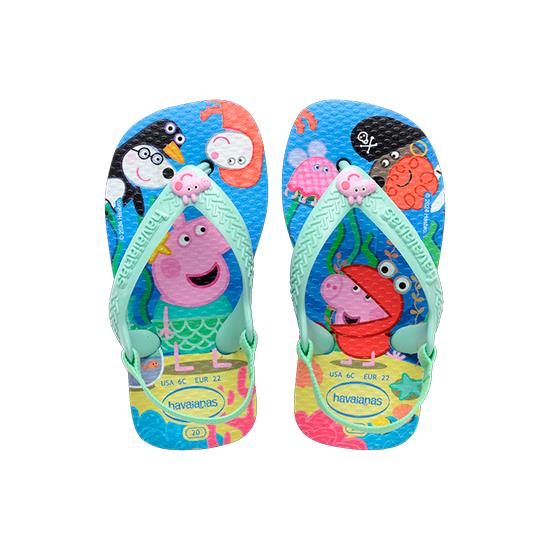 Imagem de Sandália havaianas infantil baby peppa pig azul lavanda 21