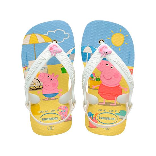 Imagem de Sandália havaianas infantil baby peppa pig buttercream 17/18