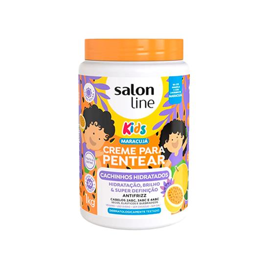 Imagem de Creme para pentear kids cachinhos  hidratados salon line maracuja 1kg