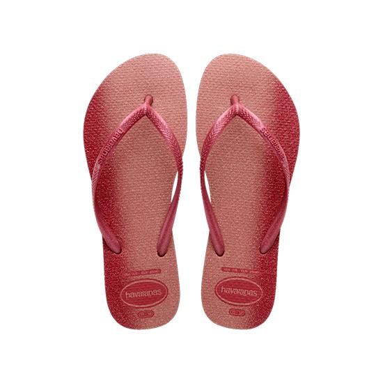 Imagem de Sandalia havaiana feminina slim gloss amaranto 33/34