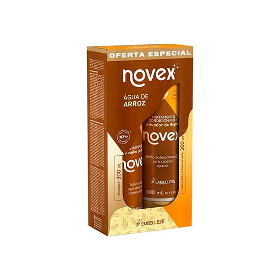 Imagem de Kit novex água de arroz shampoo e condicionador 300ml