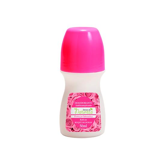 Imagem de Desodorante roll-on feminino seivas da natureza buque de rosas 50ml