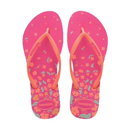 Imagem de Sandalia havaiana feminina slim visuals rosa flux 33/34