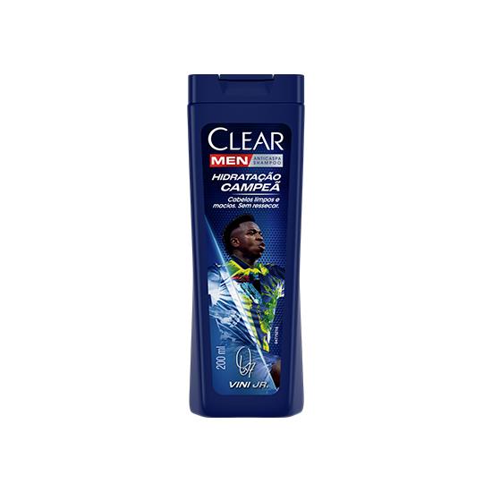 Imagem de Shampoo anticaspa vini jr. clear men hidratação campeã frasco 200ml