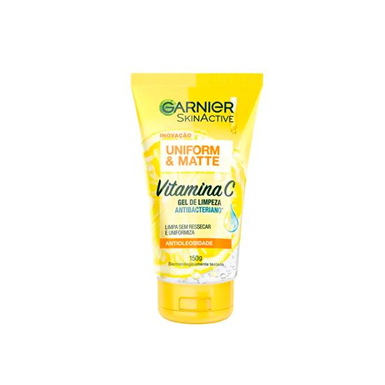 Imagem de Gel facial de limpeza antioleosidade garnier skinactive uniform & matte bisnaga 150g