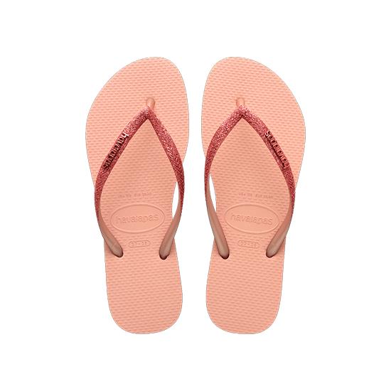 Imagem de Sandalia havaiana feminina slim glitter ii rosa/rosa 39/40