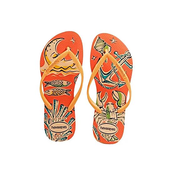 Imagem de Sandália havaianas feminina slim super fresh pessego 33/34