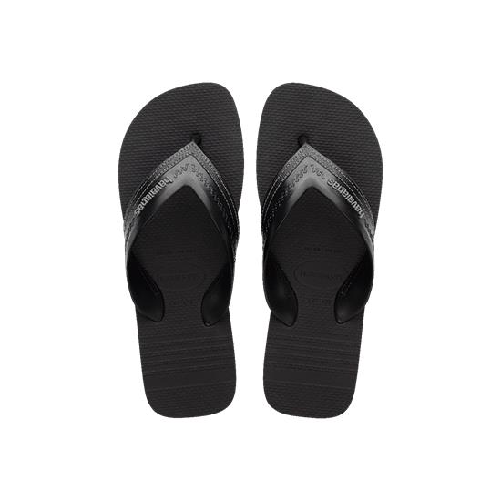 Imagem de Sandálias havaianas masculina hybrid be preto/preto 37/38