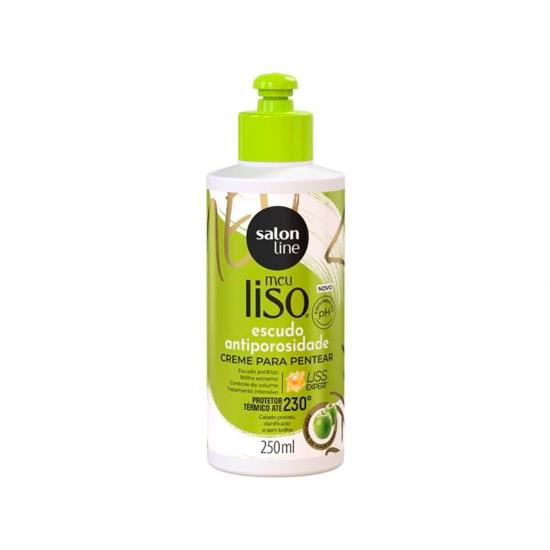 Imagem de Salon line creme para pentear meu liso escudo antiporosidade 250ml