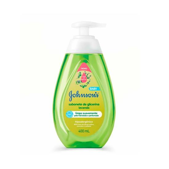 Imagem de Sabonete líquido de glicerina lavanda johnson's baby frasco 400ml pump