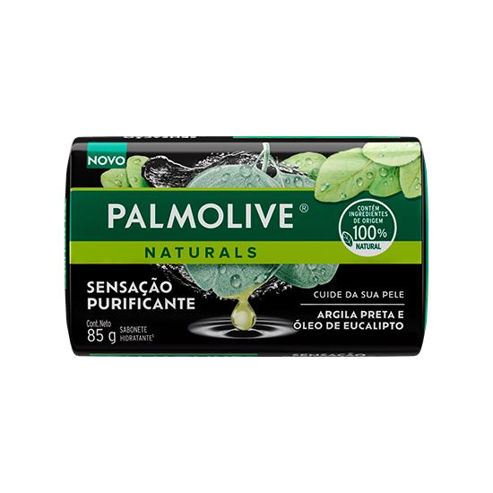 Imagem de Sabonete barra sensação purificante argila preta e óleo de eucalipto palmolive naturals 85g