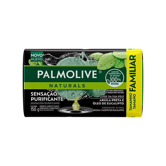 Imagem de Sabonete barra sensação purificante argila preta e óleo de eucalipto palmolive naturals 150g