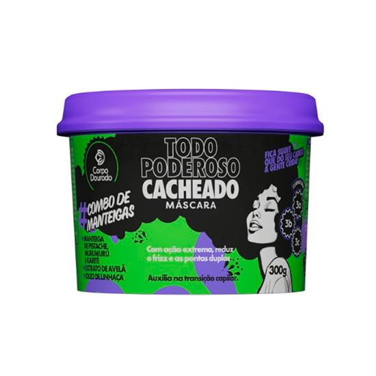 Imagem de Mascara corpo dourado todo poderoso cacheado 300g