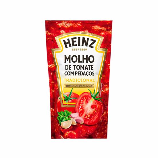 Imagem de Molho de tomate com pedaços tradicional heinz sachê 240g