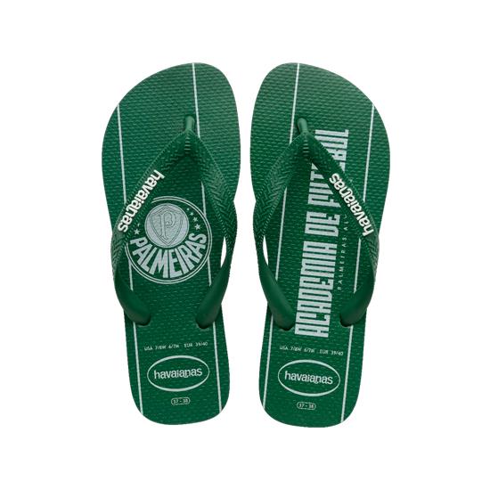 Imagem de Sandália havaianas masculina top times palmeiras verde/verde 35/36