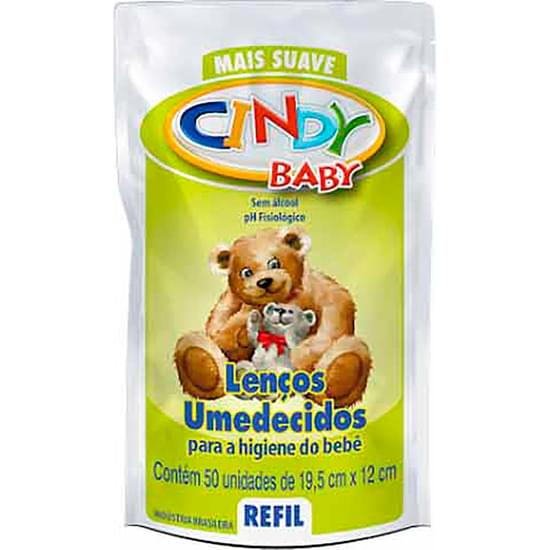 Imagem de Lenço umedecido infantil clin-off baby cindy refil | com 50 unidades