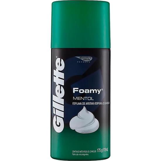 Imagem de Espuma para barbear mentol gillette foamy 175g