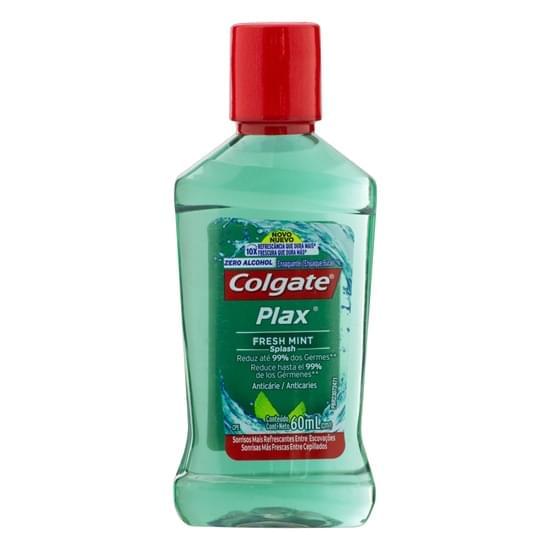 Imagem de Enxaguante bucal colgate plax fresh mint 60ml