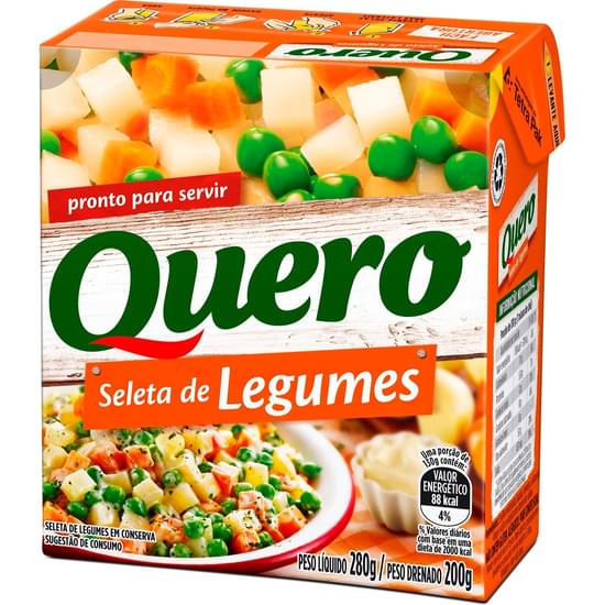 Imagem de Seleta de legumes quero tetra pack 200g