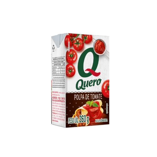 Imagem de Palpa de tomate quero tetra pak 260g