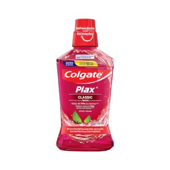 Imagem de Enxaguante bucal colgate plax classic 500ml promo leve 500ml pague 350ml