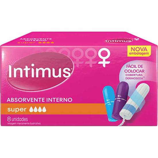 Imagem de Absorvente interno intimus super | com 8 unidades