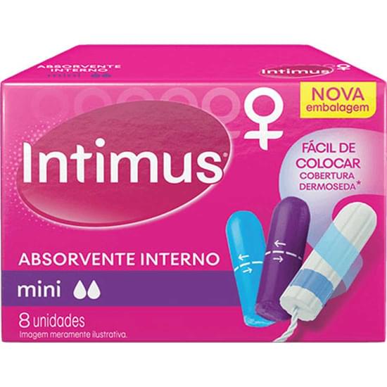 Imagem de Absorvente interno intimus mini | com 8 unidades