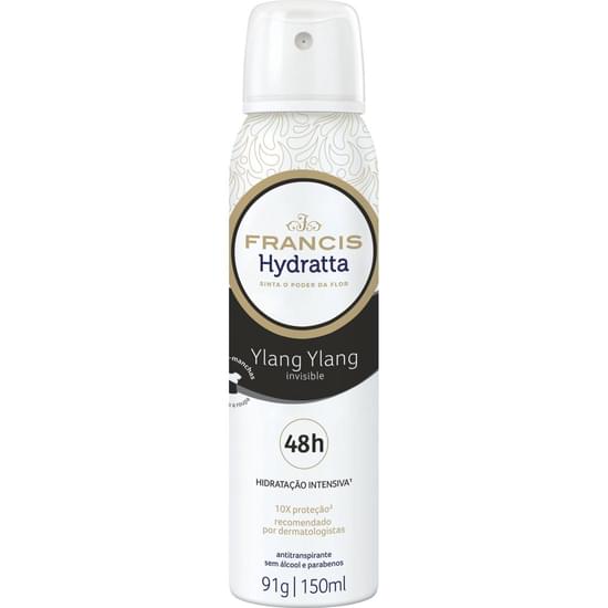 Imagem de Desodorante aerosol francis hydratta ylang invisible 48h 150ml