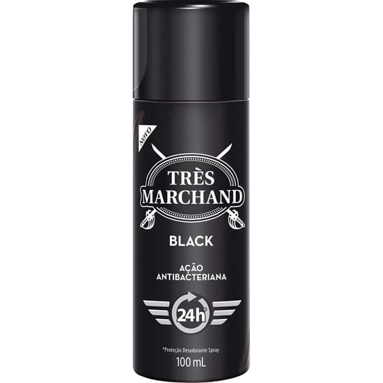 Imagem de Desodorante spray masculino très marchand black 100ml